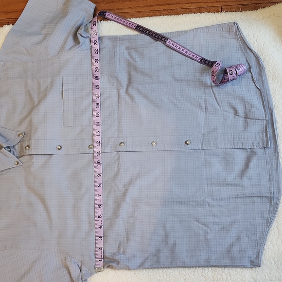 Pendleton Blue Short-Sleeve Truman Button Down Shirt, Large, 100% cotton - Picture 12 of 16